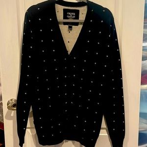 Cross Cardigan - Black & White - Small